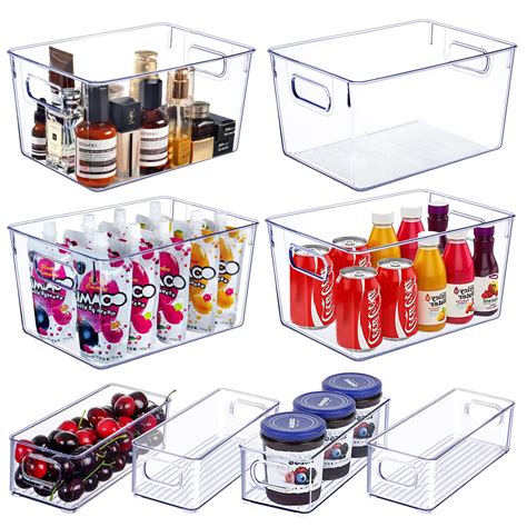 steel storage bin cabinet with plastic dividers|stackable clear bins for organizing.